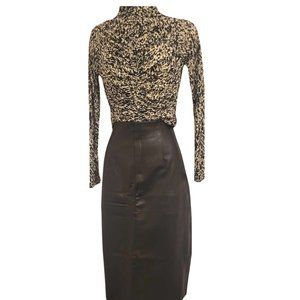 Dynamite Faux Leather Sexy  Pencil Skirt